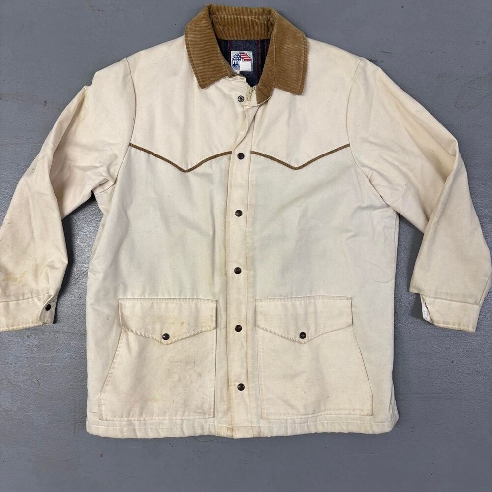 Vintage "Miller Outerwear" Blanket Lined Western Chore Jacket